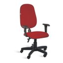 Ver imagem 1 de Cadeira Presidente Back System Braços Tecido Vermelho
