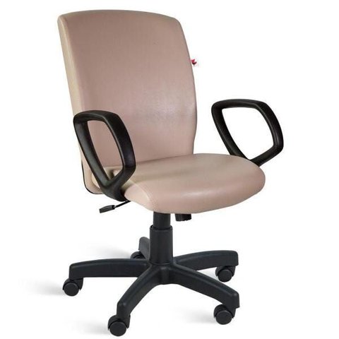 Cadeira Presidente Relax Braços Couríssimo Bege Jaspe