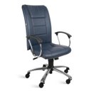 Ver imagem 1 de Cadeira Presidente Relax Braços Couríssimo Azul Safira