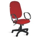 Ver imagem 1 de Cadeira Ágata Presidente Relax Braço Corsa Tecido Vermelho