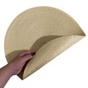 Ver imagem 6 de Jogo 10 Pçs Lugar Americano Sousplat Toalha de Mesa Redondo 38cm Bege