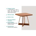 Ver imagem 4 de Mesa Sala 1593 + 4 Cad Lou Rose/Caramelo Carraro