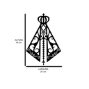 Ver imagem 3 de Escultura de Parede Nossa Senhora em MDF