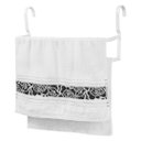 Ver imagem 2 de Suporte Toalha Box Alumínio Inox Branco 5/8 - 24x20x60cm