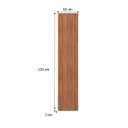 Ver imagem 2 de Painel Ripado Decorativo 50cm x 230cm para Sala ou Cozinha Cor:Nogal