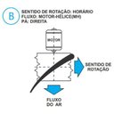 Ver imagem 3 de Hélice para Exaustor Diam. 270mm c/6 Pás em Nylon Preto 40° - 11mm - A