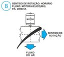 Ver imagem 3 de Hélice para Exaustor Diam. 270mm c/6 Pás em Nylon Preto 40° - 11mm - A
