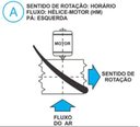 Ver imagem 2 de Hélice para Exaustor Diam. 270mm c/6 Pás em Nylon Preto 40° - 11mm - A