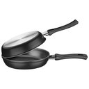 Ver imagem 1 de Omeleteira Loreto em Alumínio Antiaderente Starflon Max com Cabos Baquelite 20cm Grafite - 20123820