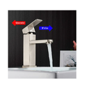 Ver imagem 4 de Torneira Misturador Monocomando Banheiro Lavabo Inox 304 Prata - Brinovar