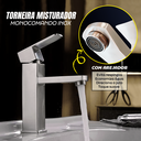 Ver imagem 5 de Torneira Misturador Monocomando Banheiro Lavabo Inox 304 Prata - Brinovar