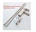 Ver imagem 7 de Torneira Misturador Monocomando Banheiro Lavabo Inox 304 Prata - Brinovar