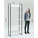 Ver imagem 3 de Estante Alta 5 Prateleiras Martinucci Iron IREA0818BBP Home Office Branca