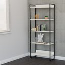 Ver imagem 5 de Estante Alta 5 Prateleiras Martinucci Iron IREA0818BBP Home Office Branca