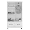 Guarda-Roupa 20022-89 2 Portas 2 Gavetas com Pés - 6