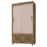 Guarda-Roupa 20022-89 2 Portas 2 Gavetas com Pés - 1