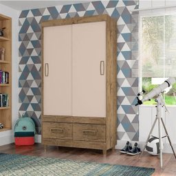 Guarda-Roupa 20022-89 2 Portas 2 Gavetas com Pés - 2