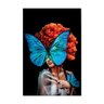 Quadro Decorativo Mulher com Borboleta - 4