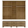 Guarda Roupa Bipartido 5 Portas Madeira Maciça Naipe 6 Gavetas Freijó - G74 - Gran Belo - 5