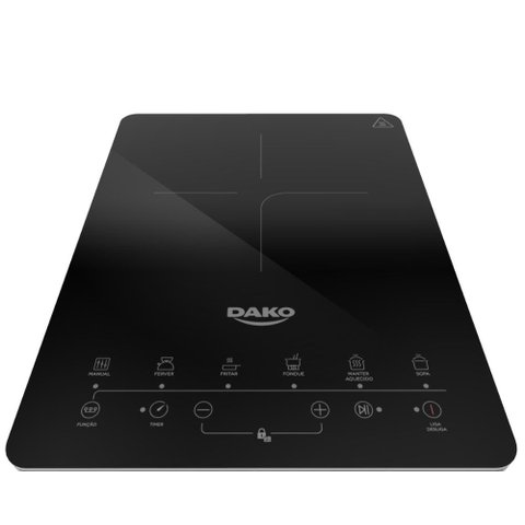 Cooktop de Indução Dako Portátil 1 Boca Preto 220v
