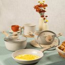 Ver imagem 2 de Jogo de Panelas Vanilla de Alumínio com Revestimento Cerâmico e Cabo de Baquelite - 4 Peças