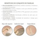 Ver imagem 5 de Jogo de Panelas Vanilla de Alumínio com Revestimento Cerâmico e Cabo de Baquelite - 4 Peças