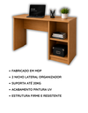 Ver imagem 3 de Escrivaninha Multifuncional 108cm com Nichos Laterais Home Office Cava - Nature