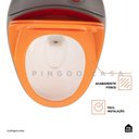 Ver imagem 3 de Vaso Sanitário Monobloco Caixa Acoplada Privada Aquarela Pingoo.casa - Cinza e Laranja