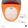 Vaso Sanitário Monobloco Caixa Acoplada Privada Aquarela Pingoo.casa - Cinza e Laranja - 3