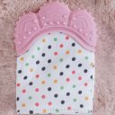 Ver imagem 3 de Mordedor Luvinha para Bebê Silicone e Poliéster Rosa