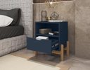 Ver imagem 3 de Mesa de Cabeceira Antares Azul Cobalto - Casa D