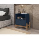 Ver imagem 3 de Mesa de Cabeceira Antares Azul Cobalto - Casa D