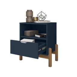 Mesa de Cabeceira Antares Azul Cobalto - Casa D - 2