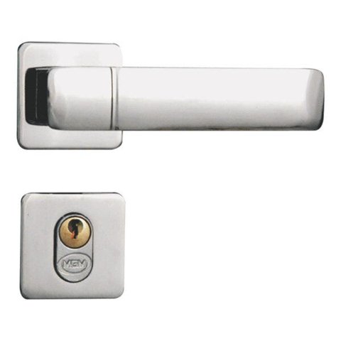 Fechadura Externa Roseta Aço 40mm MGM Capri
