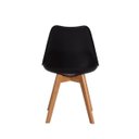 Ver imagem 4 de Kit 2 Cadeiras Mesa Sala de Jantar Saarinen Design Wood Preto - Preto