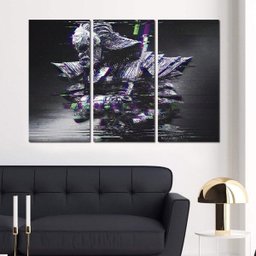 Kits 3 Quadros Decorativos Guerreiro Samurai - 1