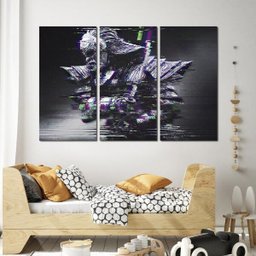 Kits 3 Quadros Decorativos Guerreiro Samurai - 2