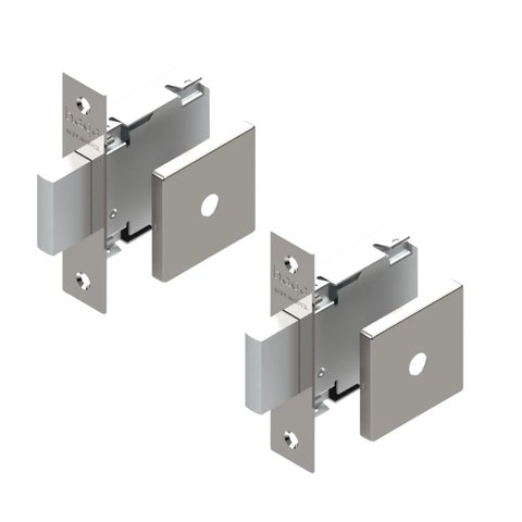 Trava de Segurança Tetra Chave Auxiliar 601 Roseta Quadrada 529 Inox Polido 40mn Par Haga