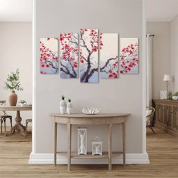 Kit Quadros Decorativos Sakura Árvore - 3