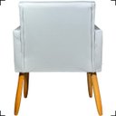 Ver imagem 6 de Poltrona Decorativa para Sala Recepção Consultório Nina Material Sintético Cores Pé Palito Castanho