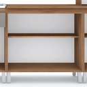 Ver imagem 4 de Balcão Armário Para Cooktop 2 Portas Cozinha Marrom Cinza