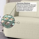 Ver imagem 6 de Sofá Living Orgânico Curvo 3 Lugares 200cm Castries Yescasa