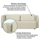 Ver imagem 5 de Sofá Living Orgânico Curvo 3 Lugares 200cm Castries Yescasa