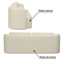 Ver imagem 4 de Sofá Living Orgânico Curvo 3 Lugares 200cm Castries Yescasa