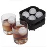 Forma Gelo Bola Esfera Grande Silicone 4 em 1 Gigante Whisky Drinks com Funil Frutas Bar Festa - 2