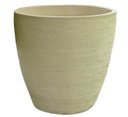 Ver imagem 1 de Vaso Planta 30x30 Oval Moderno Polietileno - BEGE CASTANHA 012