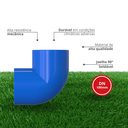 Ver imagem 2 de 2 Unidades Joelho 90° Soldável para Irrigação Dn 100mm Pvc Azul Durín