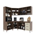 Ver imagem 2 de Cozinha Modulada Completa Fidelitá Lisboa 5 Peças 340cm 12 Portas 3 Gavetas com Tampo