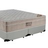 Cama Box Queen Bipartido Sintético + Colchão Ortobom Molas Ensacadas 158x198x65 Branco - 7