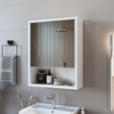 Ver imagem 4 de Armário para Banheiro Slim 1 Porta e Espelho B85 Emovell: Branco